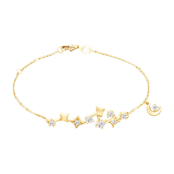 "Night Sky” 9K Yellow Gold Bracelet