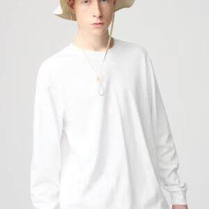 Uniqlo AIRism Cotton Crew Neck Long Sleeve T-Shirt