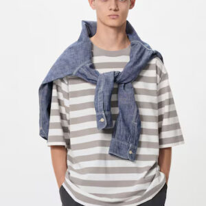 Uniqlo Oversized Striped T-Shirt