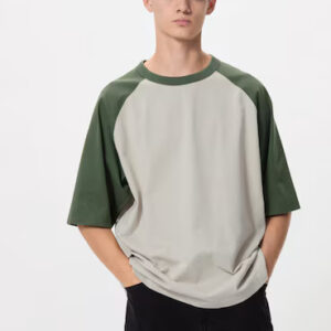 Uniqlo Men's Oversized Bicolor Raglan T-Shirt