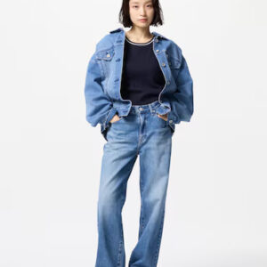 Uniqlo Women’s Wide Straight Jeans – Short Length